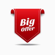 Big Offer Blue Label Icon Vector Design N3