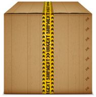 urgent shipment box