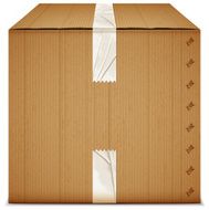 box with adhesive tape
