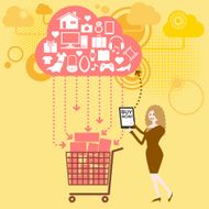 Business concept Online shopping N2