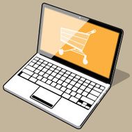 Orange Laptop - Online shopping