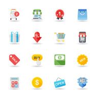 Flat shopping icon N9