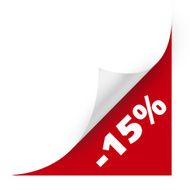 Sale curved corner paper High resolution color illustration N5