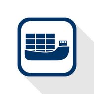 Ship Flat Icon N2