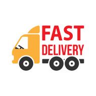 Fast Delivery Icon Flat Style Vector