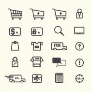 Shopping Online Icons N4