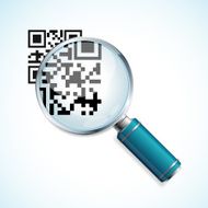 Vector magnifier and qr code