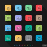 shopping icons set N45