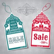 Christmas Sale Tags N12