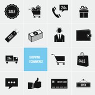 Shopping and Ecommerce Vector Icons Set