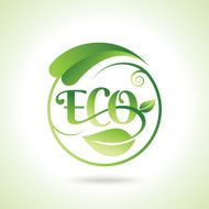 Organic Eco Recycle Green Icons and Labels N3