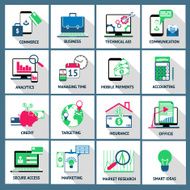 business finance loan commerce icons N2