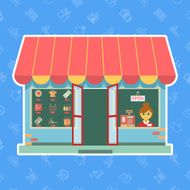 Vector shop or store
