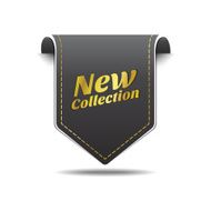 New Gold Black Label Icon Vector Design N2