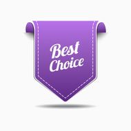 Best Choice Purple Label Icon Vector Design N2