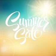 Summer Sale blurred background Vector illustration N3