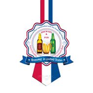 Brewed in United States - Beer sticker advertising N2
