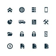 bank icons set N5