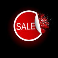 Sale Tag label Vector illustration
