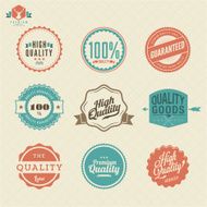 Collection of Premium Quality and Guarantee Labels N2