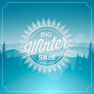 Big winter sale poster