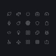 Outline vector icons for web and mobile N26