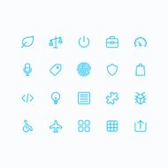 Outline vector icons for web and mobile N27