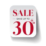 Sale thirty percent label