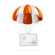 Mail delivery Parachute