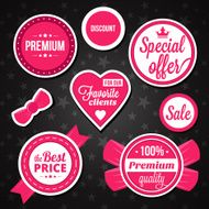 Vector Holiday Sale Badges Labels and Stickers N2