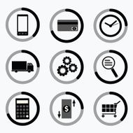 E-commerce web icon design