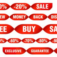 discount tags and labels