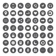 Business Finance and Communication icons set