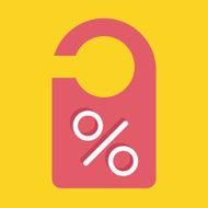 Vector Sale Door Tag Icon N2