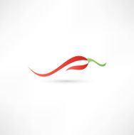 Icon of red hot chili pepper N15