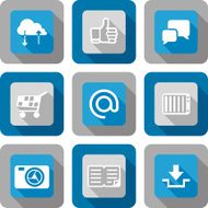 Smart phone application icon set