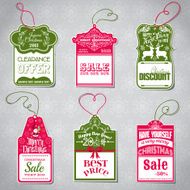 Christmas Sale Tags - for design and scrapbook