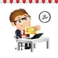 People Set - E-shopping Online shopping Man 24hr