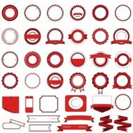 Sets of sale badges labels and stickers