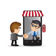 People Set - E-shopping Businessman Ecommerce