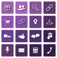 shopping icons set N46