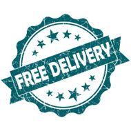 Free DELIVERY turquoise vintage round grunge seal