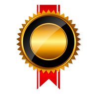 Gold Label Sign Template Vector Illustration N19