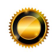 Gold Label Sign Template Vector Illustration N20