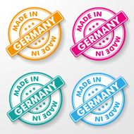 Made In Germany paper labels