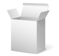 Tall White Blank Box