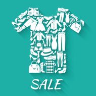 Clothes sale concept N2