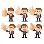 People Set - Business Big hand Businessman