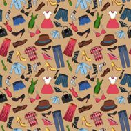 Clothes seamless pattern N2