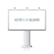 Blank billboard isolated